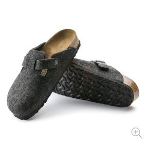 BIRKENSTOCK Boston Wool Felt | Anthracite | Size 39